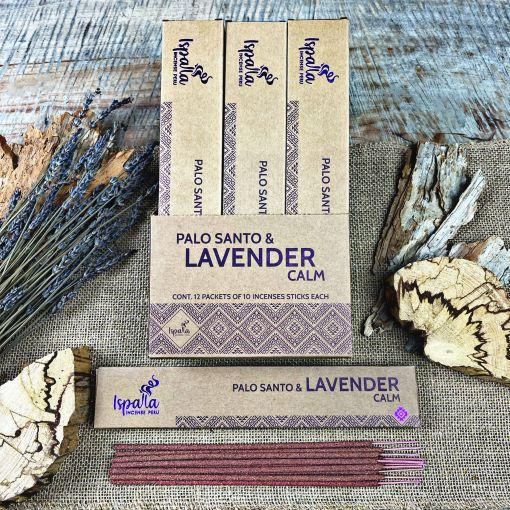 Ispalla Palo Santo & Lavender Incense (Calm)- Retail Display Box- 12 packs 
